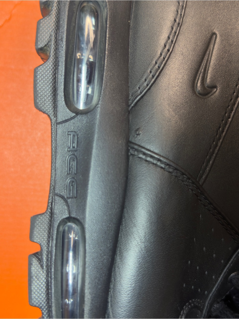 Nike ACG Air Max Goadome Black Leather Waterproof Boots Men’s Size 10 865031-009 - Picture 6 of 13